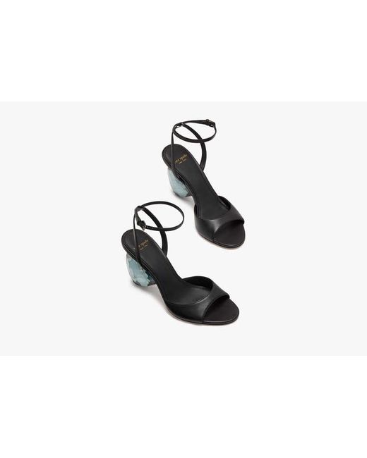Kate Spade White Heart Heel Sandals