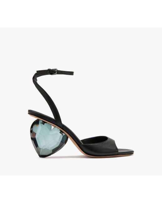 Kate Spade White Heart Heel Sandals