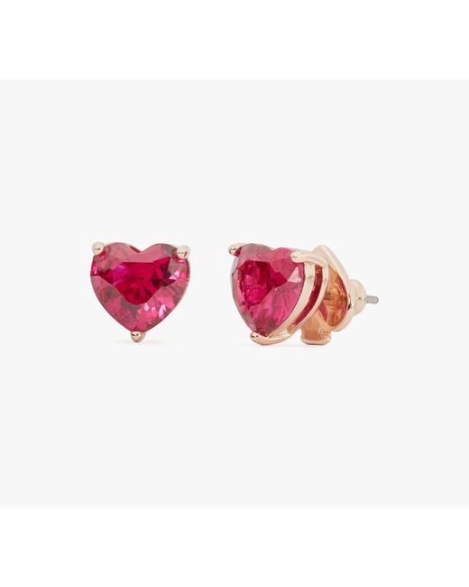Kate Spade Pink My Love Heart Studs
