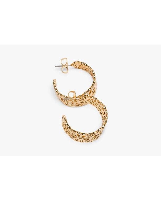 Kate Spade Metallic Spade Flower Lace Hoops