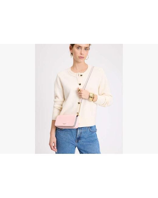 Kate Spade Pink Devin Portemonnaie Mit Umschlag Und Kette