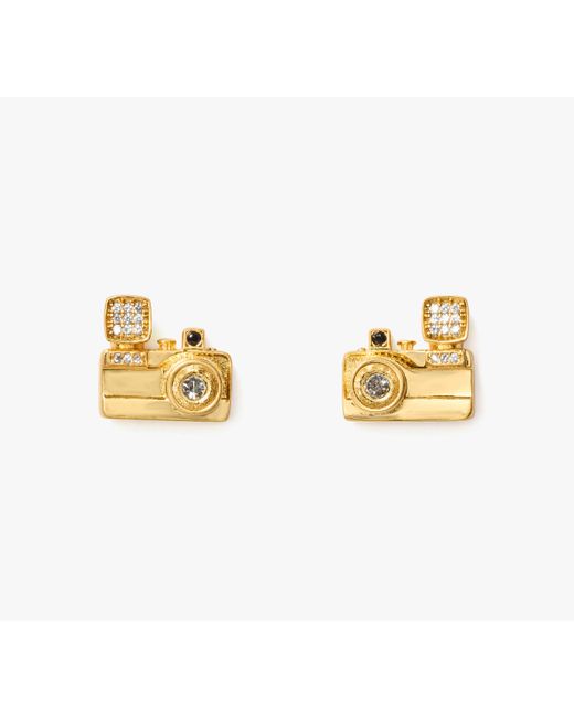 Kate Spade Metallic Picture Perfect Kamera-Ohrstecker