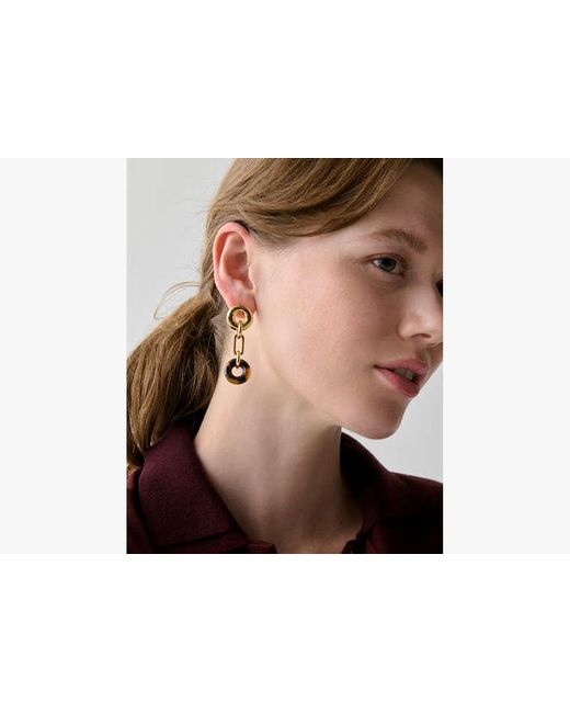 Kate Spade Metallic Interlock Linear Earrings