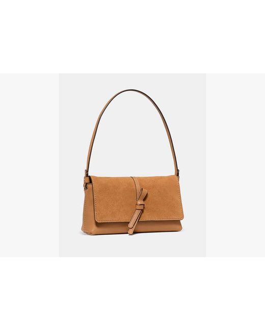 Kate Spade Brown Loop Suede Small Shoulder Bag