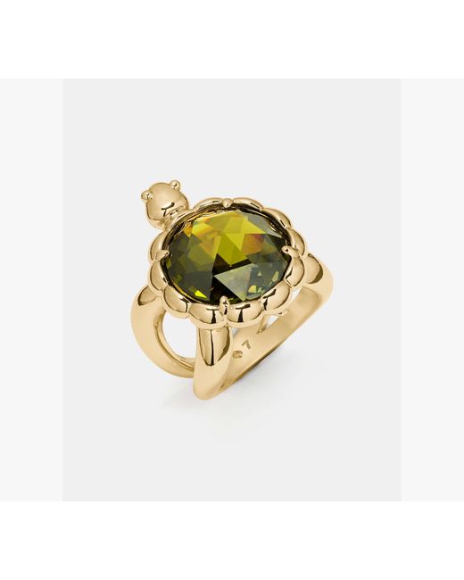 Kate Spade White Secret Garden Turtle Ring