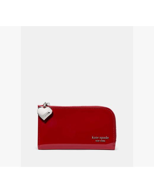 Kate Spade Red Devin Patent Bifold Wallet