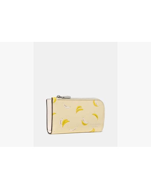 Kate Spade Metallic Kate Spade Devin Banana Bifold Wallet