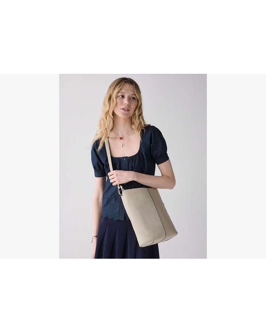 Kate Spade White Halo Suede Bucket Bag