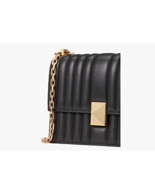 Kate Spade Black Deco Quilted Chain Shoulder Bag