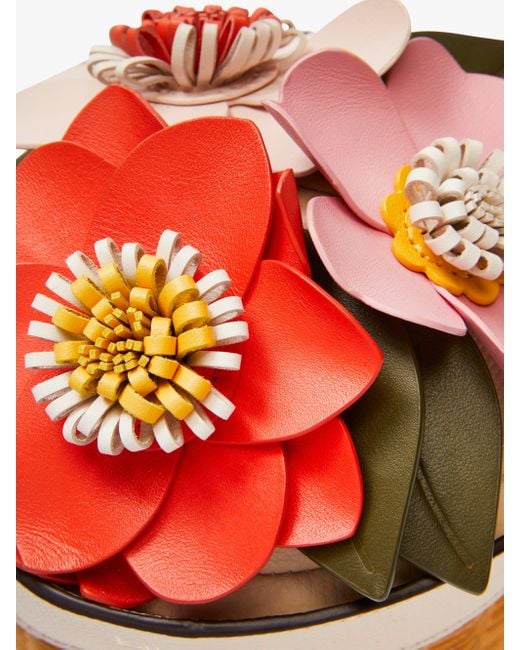 Kate Spade Leather Petal Wicker Flower Pot Crossbody | Lyst