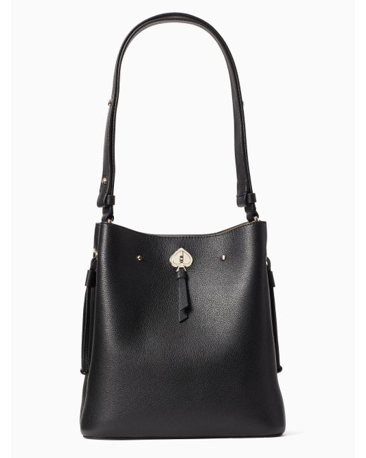 Kate Spade Leather Marti Large Bucket Bag in Black | Lyst