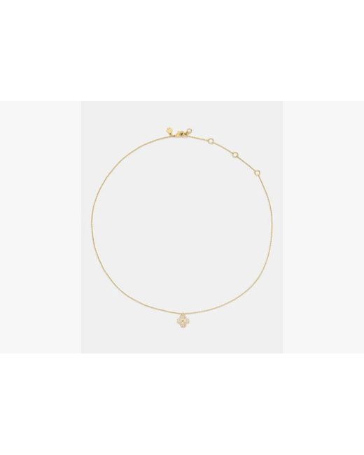 Kate Spade White Flower Pave Mini Pendant