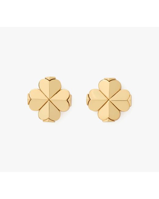 Kate Spade Metallic Spade Flower Studs