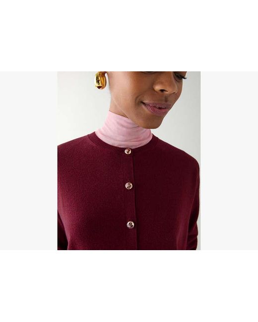 Kate Spade Red Kate Spade Spade Flower Button Lightweight Cardigan Sweater