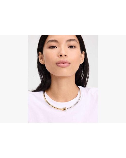 Kate Spade White Interlock Choker