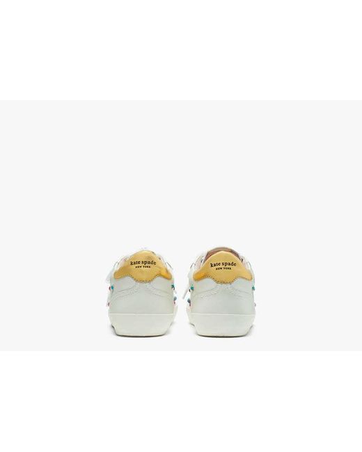 Kate Spade White Ace Gem Sneakers