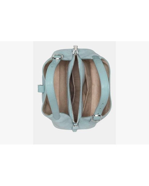 Kate Spade Blue Deco Suede Crossbody Tote