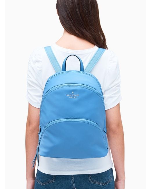 Kate Spade Synthetic Karissa Nylon Large Backpack in Deep Cornflower (Blue) Lyst
