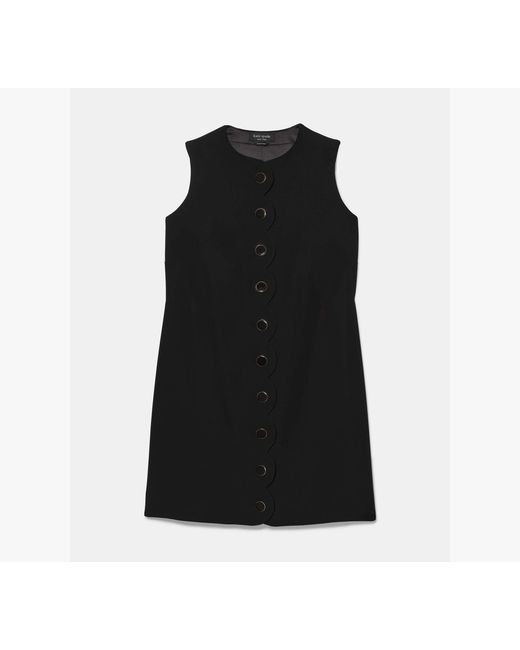 Kate Spade Black Scallop Shift Dress