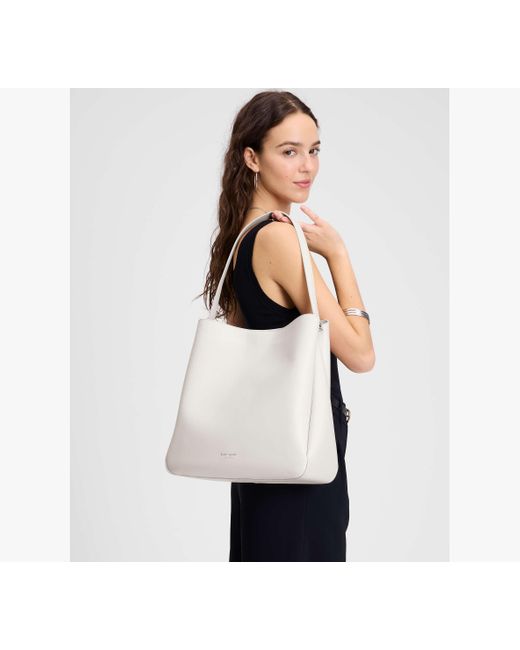 Kate Spade White Grace Hobo Bag