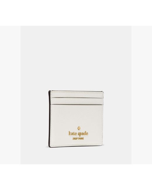 Kate Spade White Kate Spade Small Slim Card Holder
