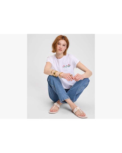 Kate Spade White Spring Bouquet Tee