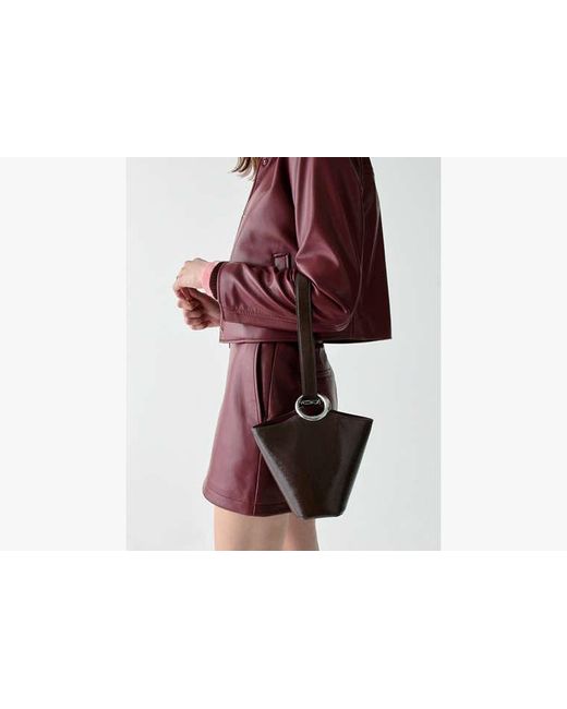 Kate Spade Multicolor Halo Glazed Leather Mini Bucket Bag