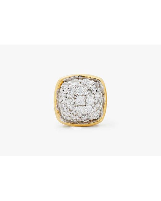 Kate Spade White Fine Time To Shine Pavé Diamond Studs