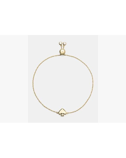 Kate Spade Brown Kate Spade Everyday Spade Metal Slider Bracelet