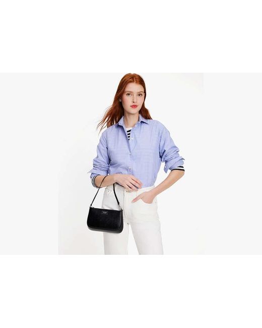 Kate Spade Black Sam Icon Shiny Mini Pochette