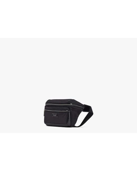 Kate Spade Black Sam Icon Ksnyl Nylon Medium Belt Bag