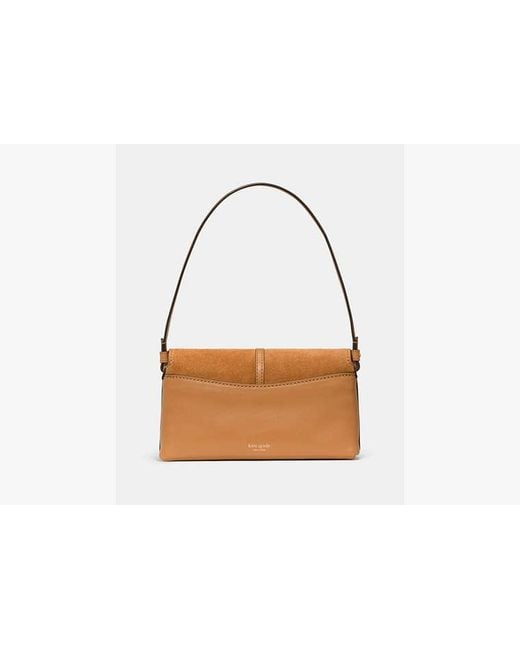 Kate Spade Brown Loop Suede Small Shoulder Bag