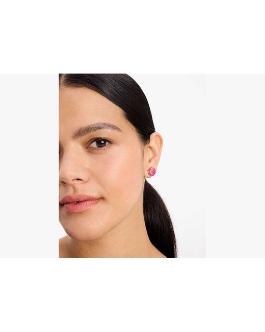 Kate Spade Pink Pop Of Joy 10Mm Spade Flower Studs