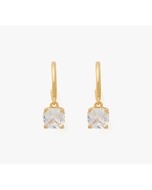 Kate Spade Metallic Little Luxuries 6mm Square Huggies