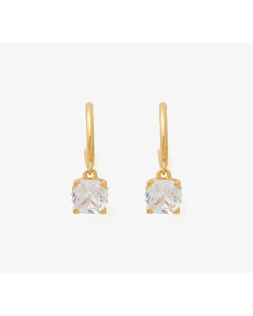 Kate Spade Metallic Little Luxuries 6mm Square Huggies