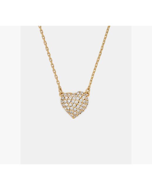 Kate Spade White Amour Pave Pendant