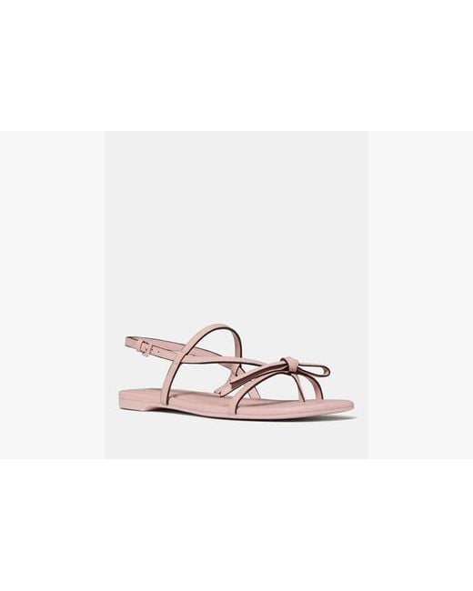 Kate Spade White Loop Flat Sandal