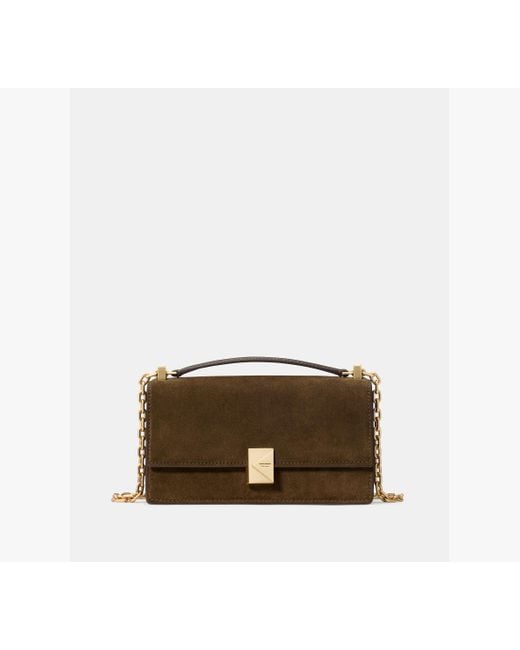 Kate Spade Brown Deco Suede Mini Crossbody