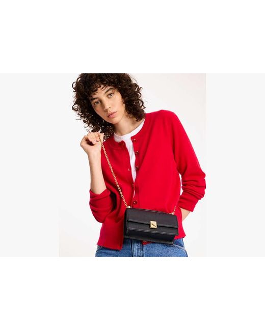 Kate Spade Black Deco Mini Flap Chain Crossbody