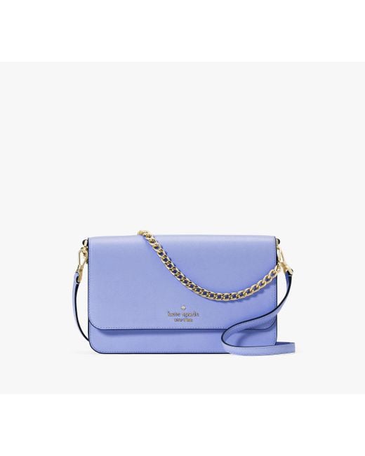 Kate Spade Blue Madison Willow Medium Flap Convertible Crossbody Purse