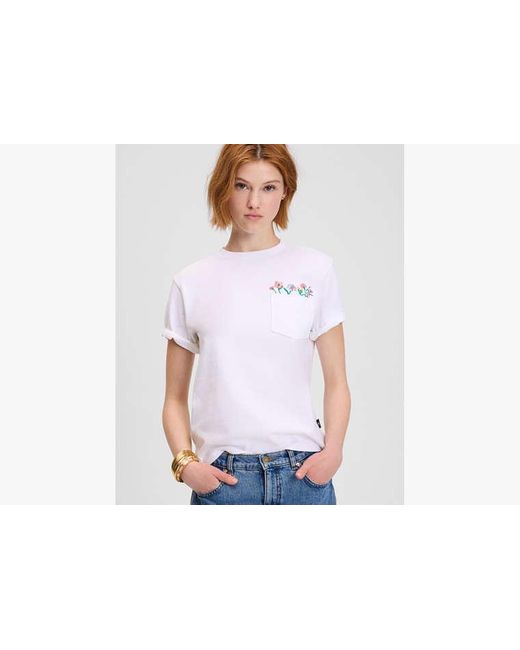 Kate Spade White Spring Bouquet Tee