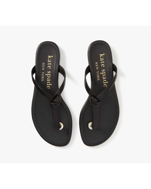 Kate Spade Black Knott Slide Sandals