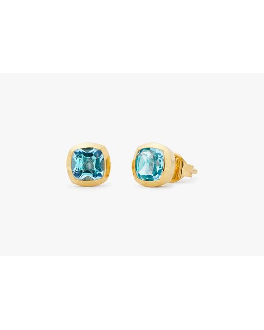 Kate Spade Blue Kate Spade Fine Time To Shine Gem Studs