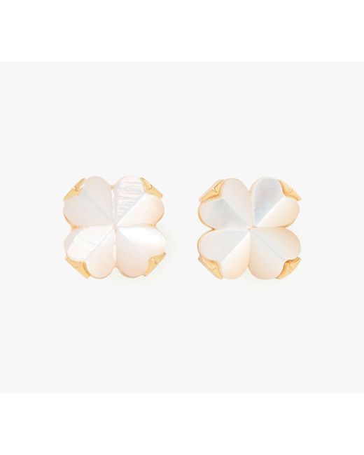 Kate Spade White Flower Studs