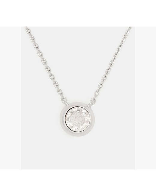Kate Spade White Round Stone Pendant