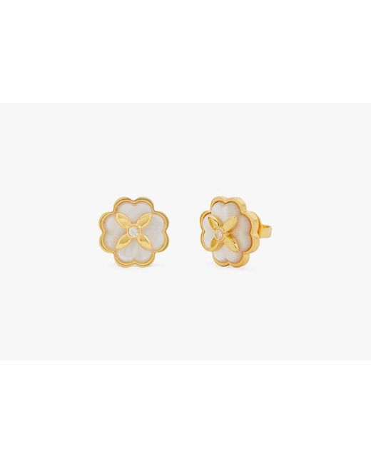 Kate Spade Black Heritage Bloom Studs
