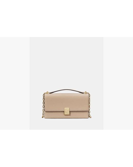 Kate Spade Natural Deco Mini Flap Chain Crossbody