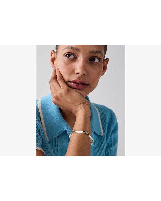 Kate Spade White Wave Thin Bangle