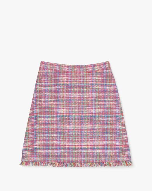 Kate Spade Pink Tweed Mini Skirt