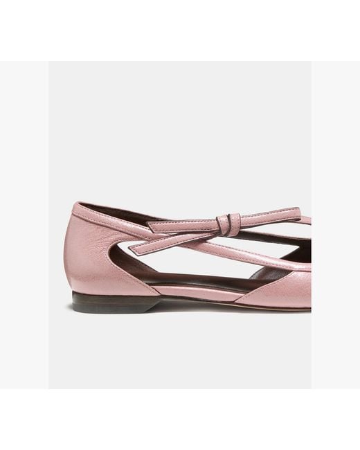 Kate Spade White Loop Flat